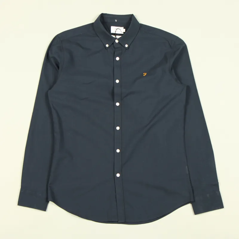Farah Brewer LS Shirt - Navy